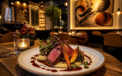 Canvas restaurant serves seasonal tasting menus and craft cocktails.